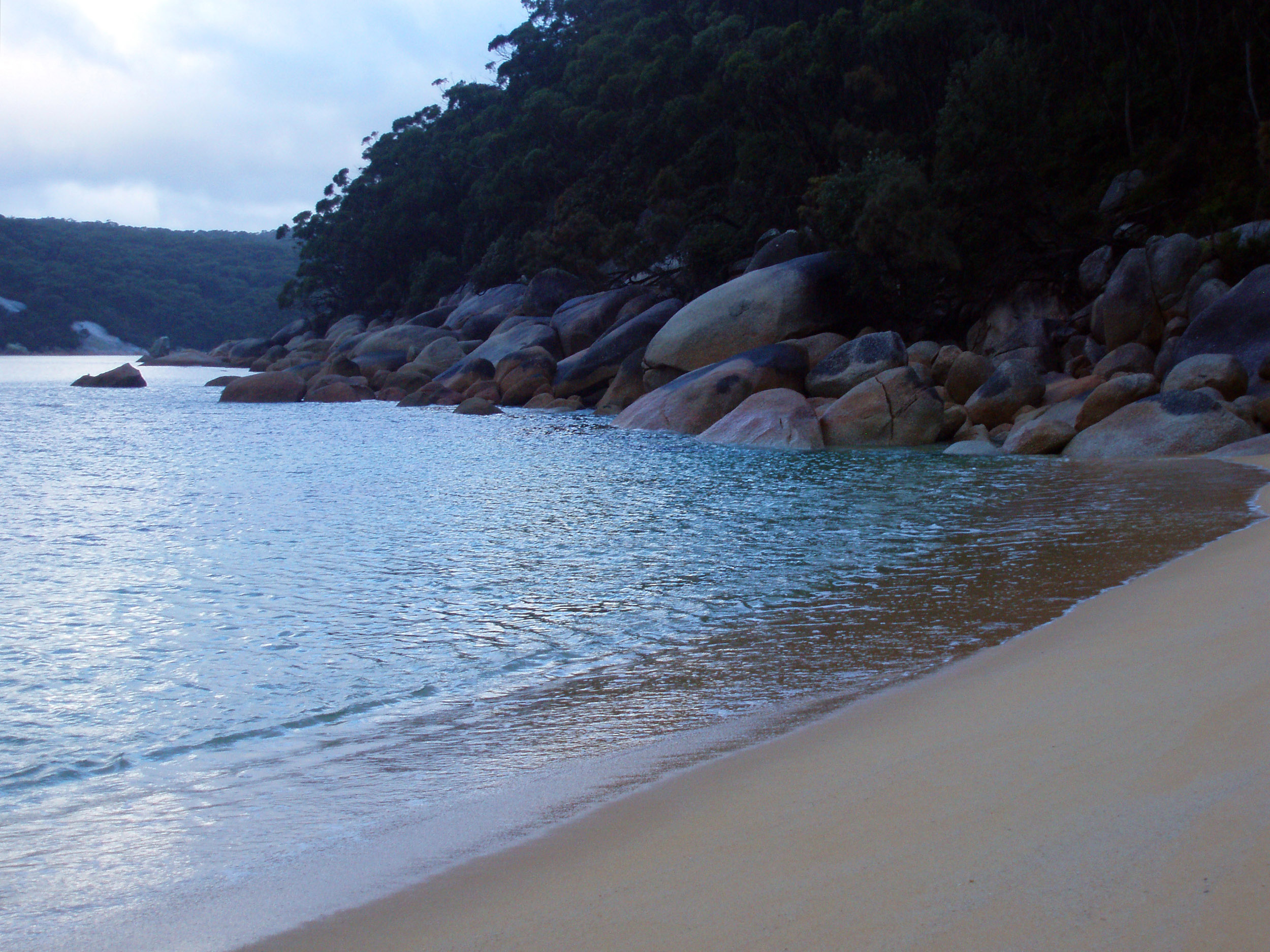 Photo of sheltered refuge cove Free Australian Stock Images